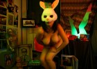 Bad sensual bunny with stupendous jugs waiting the wolf