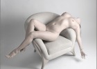 Angelic scene white pale girl