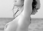 Babe with huge boob and pierced nipple