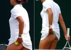 Tennis upskirt photo frame nice thongs in the ass