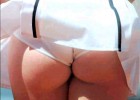 Panties in the ass wind blowing the skirt